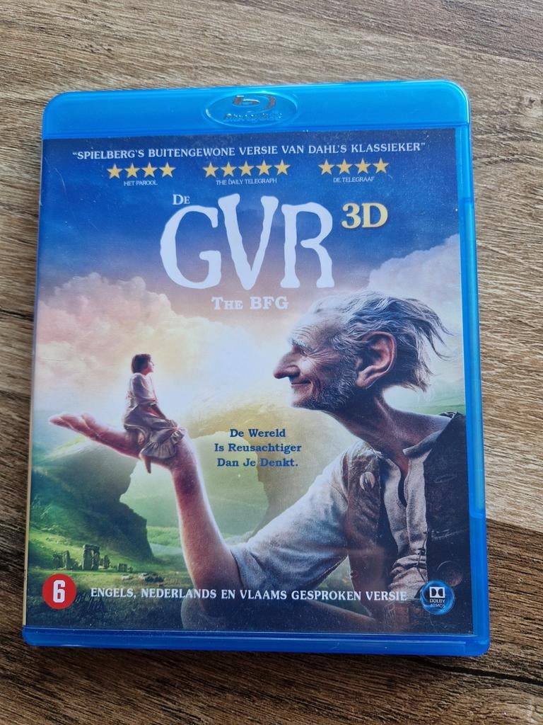 De GVR 3D Blu-ray, Cd's en Dvd's, Blu-ray, Ophalen of Verzenden, Zo goed als nieuw, Tekenfilms en Animatie