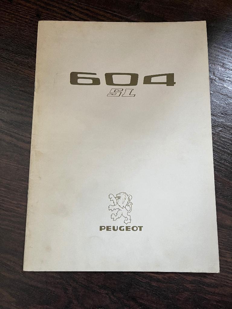 Folder en technische documentatie Peugeot 604 SL, Boeken, Ophalen of Verzenden, Zo goed als nieuw, Peugeot
