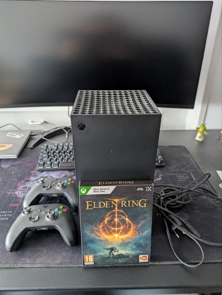 Xbox Series X met 2 controllers en 5 games, Ophalen of Verzenden