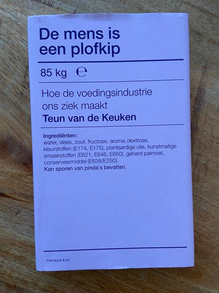 De mens is een plofkip - Thomas Rap, Ophalen of Verzenden, Gelezen, Dieet en Voeding