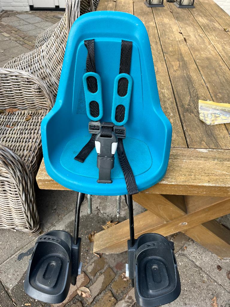 Bobike fietsstoeltje, Fietsen en Brommers, Fietsaccessoires | Fietsstoeltjes, Ophalen, Voetsteuntjes, Voorzitje, Zo goed als nieuw