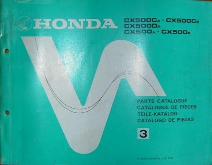Originele Honda onderdelen boeken onderdelenboek partslist, Motoren, Ophalen of Verzenden, Honda
