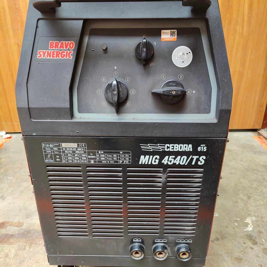 Professioneel Cebora MIG lasapparaat 4540/TS - TDA 4, Ophalen, Gebruikt, 250 ampère of meer, Co2