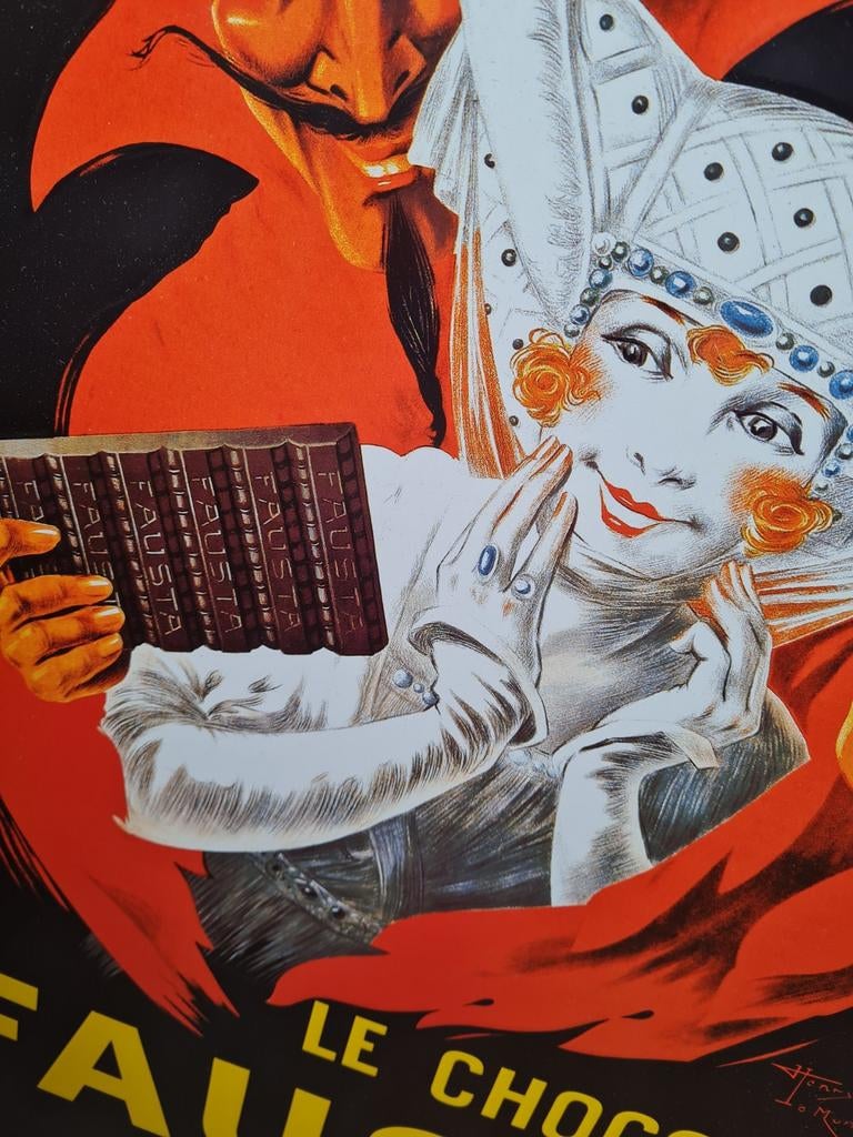 Fausta emaille bord nieuw, Ophalen of Verzenden, Nieuw, Reclamebord