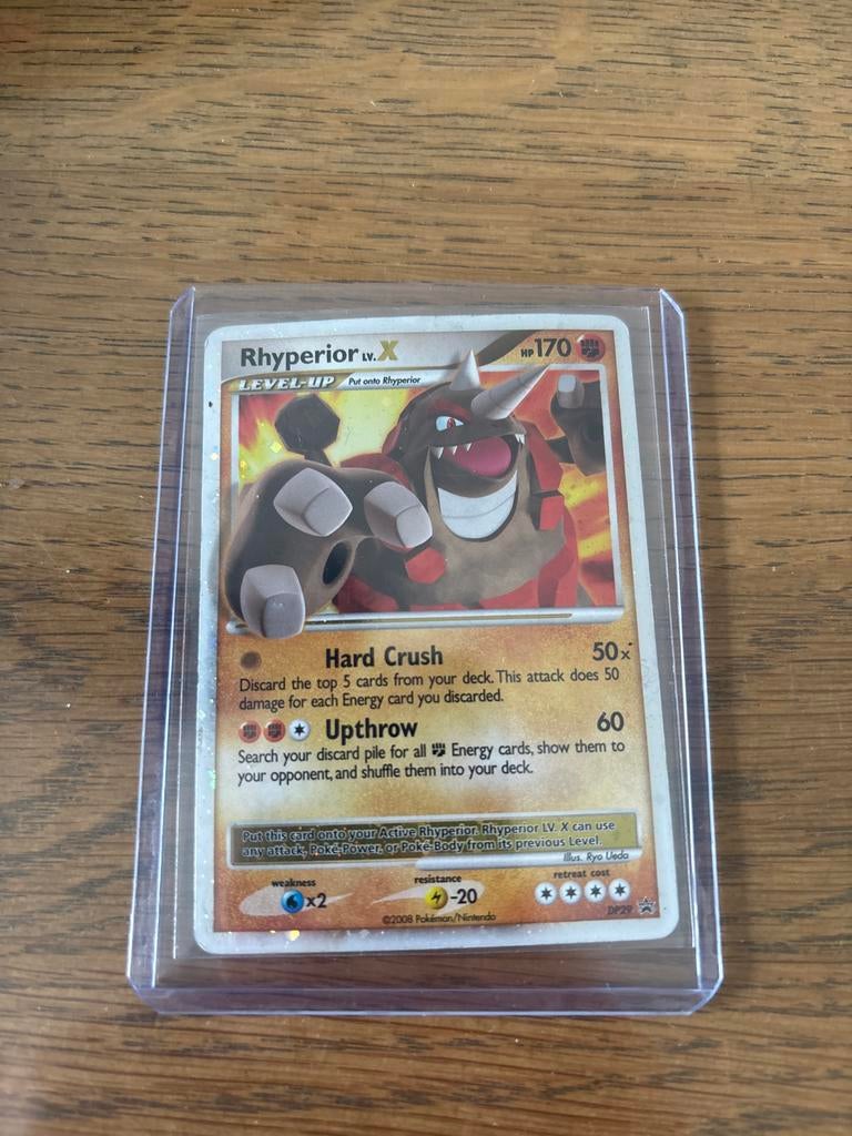 Rhyperior Lv.X DP29 Promo Pokémon Kaart - Goede Staat, Ophalen of Verzenden, Gebruikt, Losse kaart, Foil