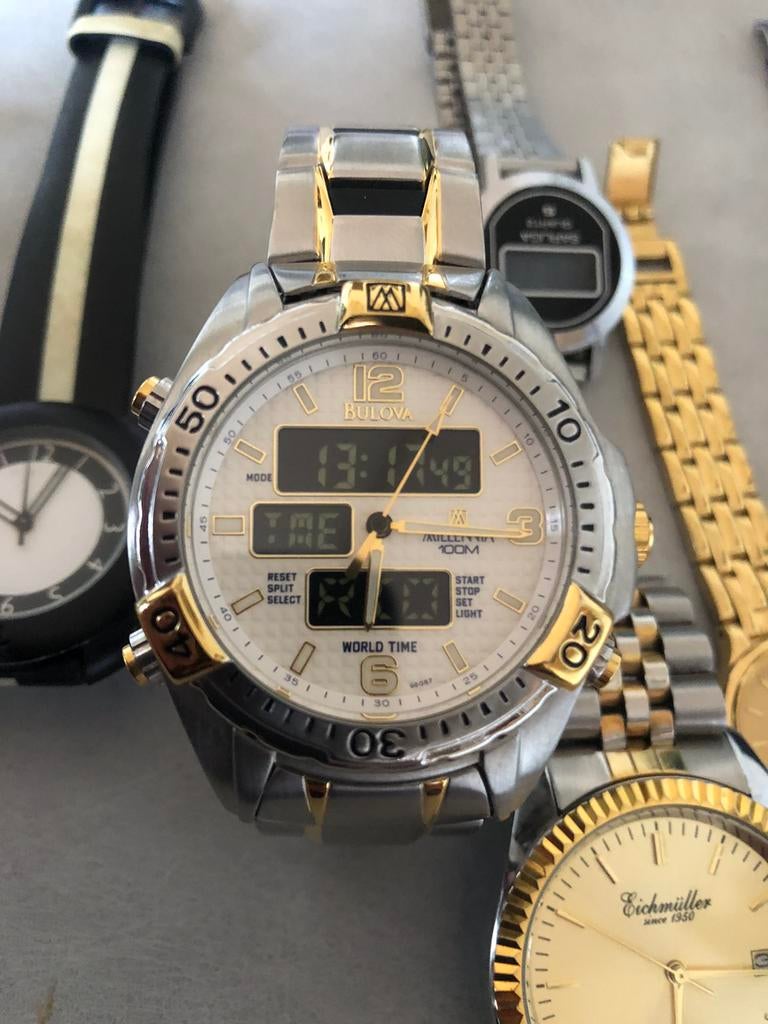 Bulova millenia nos, Ophalen of Verzenden, Zo goed als nieuw, Staal, Overige merken