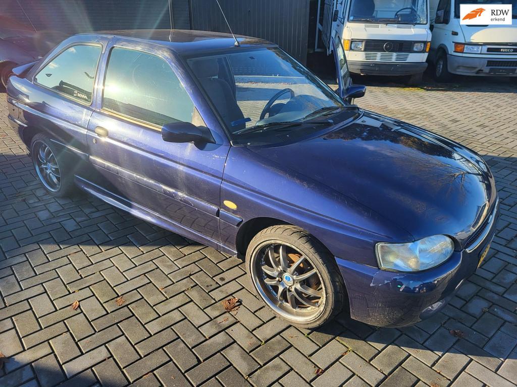 Ford Escort 1.8 Formule-1 senna Edition 3drs, Auto's, Voorwielaandrijving, Stof, Blauw, Origineel Nederlands