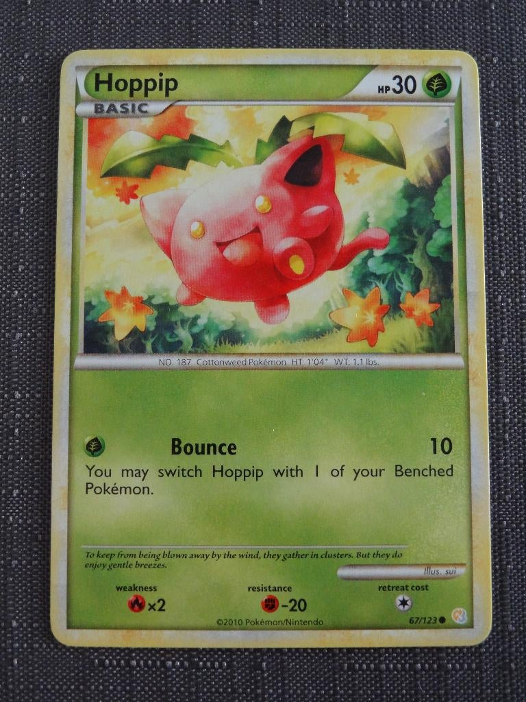 Pokémonkaart Hoppip 67/123 >Snelle Verzending!<, Ophalen of Verzenden, Zo goed als nieuw, Losse kaart