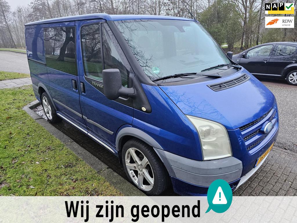Ford Transit 260S 2.2 TDCI Sport Van - Leer - DUBBELE CABINE, Auto's, Bestelauto's, Voorwielaandrijving, 1780 kg, Gebruikt, Zwart