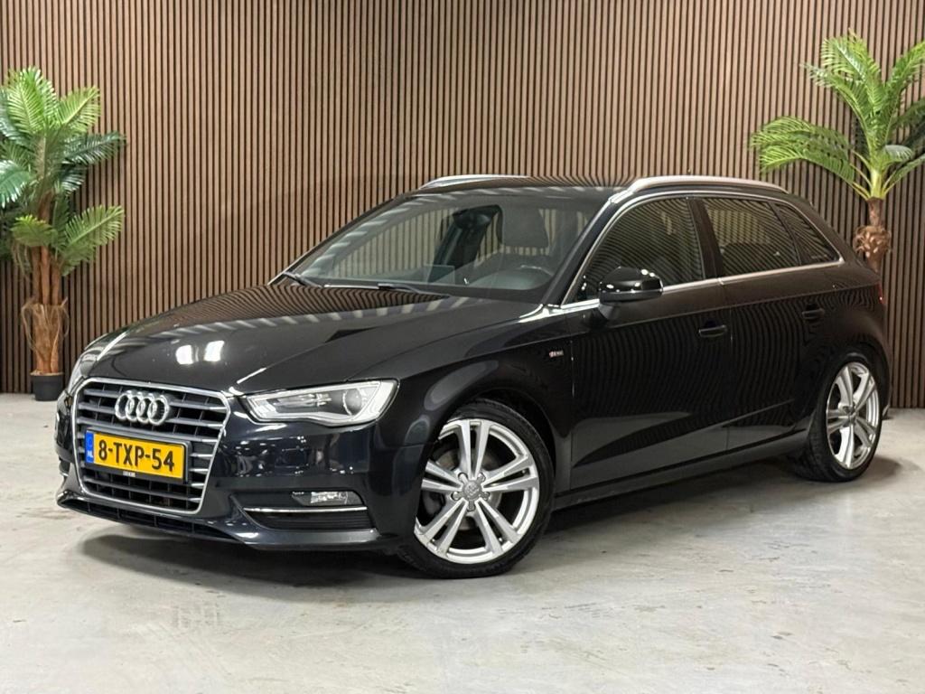 Audi A3 Sportback 1.4 TFSI S-Line (bj 2013, automaat), Euro 5, Gebruikt, Leder en Stof, 650 kg