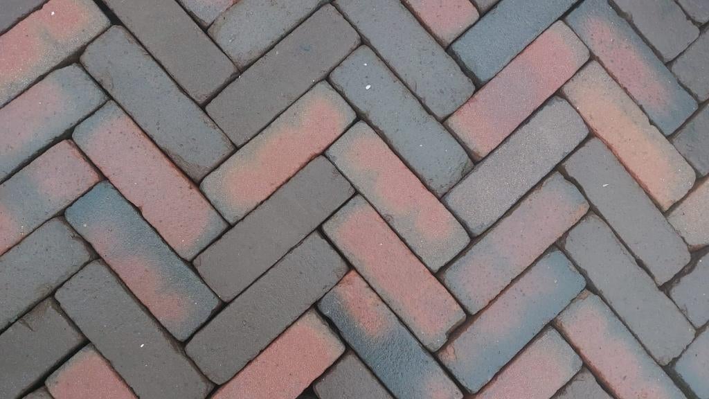 Oud gebakken klinkers rood bruin dikformaat, Ophalen, Gebruikt, Keramiek, Klinkers