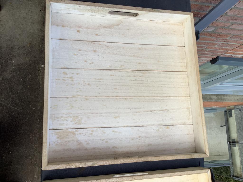 13 dienbladen en plateaus zie foto’s, Ophalen, Rond, Hout