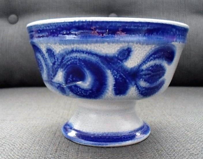 Keulse bloempot / schaal op poot., Antiek en Kunst, Ophalen of Verzenden