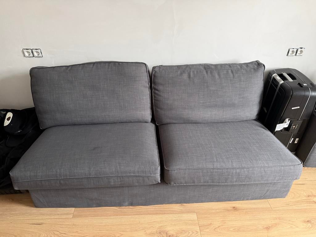 Ikea Kivik bank, 2-zits, donkergrijs, Huis en Inrichting, Banken | Sofa's en Chaises Longues, Gebruikt, 150 tot 200 cm, Tweepersoons