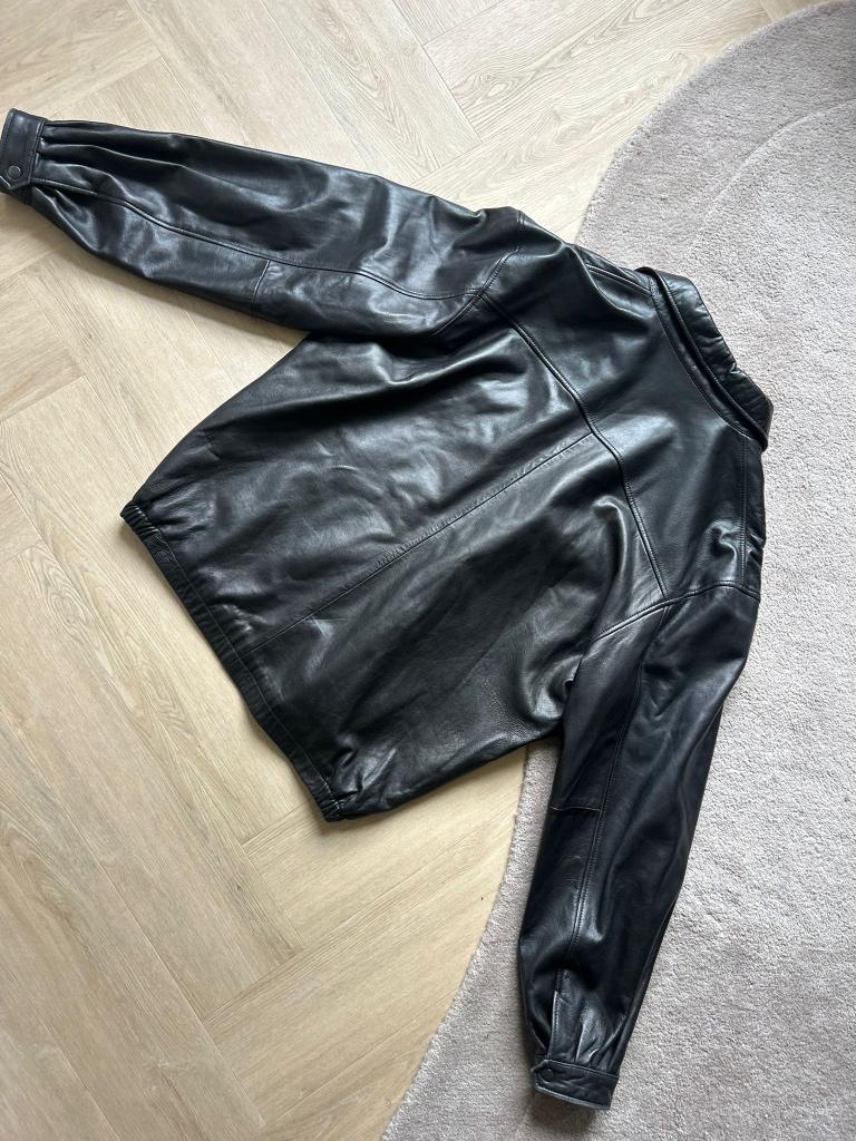 Golden Bear Sportswear Leren Jas Zwart Maat XL, Ophalen of Verzenden, Zo goed als nieuw, Maat 56/58 (XL), Zwart