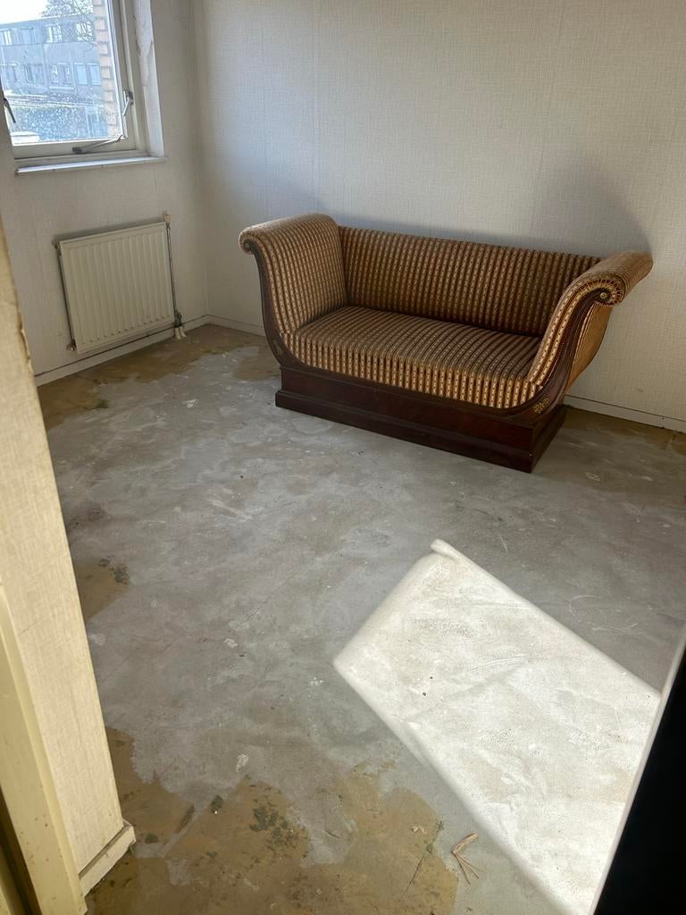 Antieke Biedermeier Sofa / Slaapbank, Ophalen, Gebruikt, 150 tot 200 cm, Tweepersoons