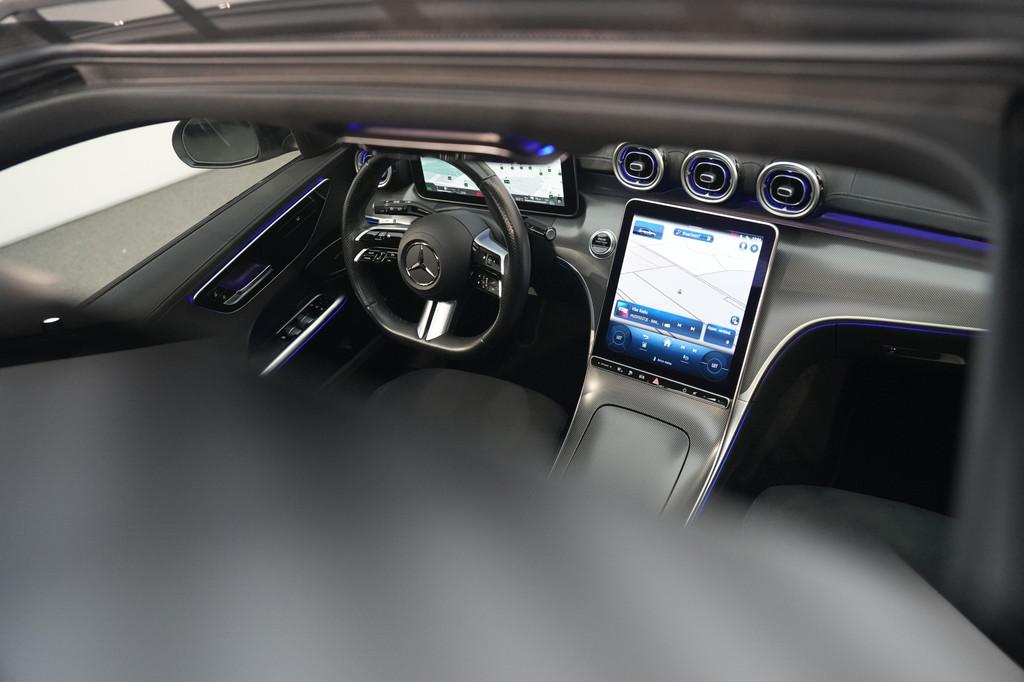 Mercedes-Benz C-Klasse Estate 300 e AMG  PANO  NIGHT, Automaat, 12 maanden, Achterwielaandrijving, Zwart