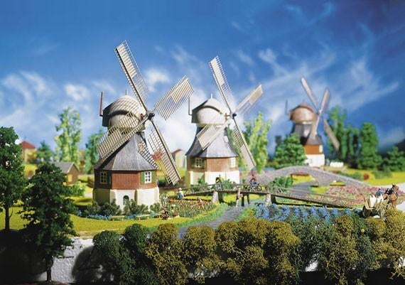 Faller: Windmolen NIEUW, Hobby en Vrije tijd, Modeltreinen | H0, Overige merken, Gelijkstroom of Wisselstroom, Brug, Tunnel of Gebouw