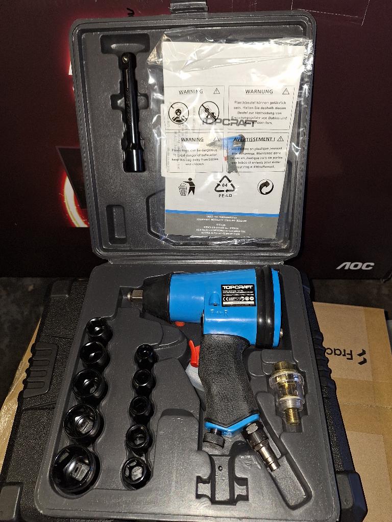 luchtdruk moersleutel, Doe-het-zelf en Verbouw, Ophalen, Nieuw