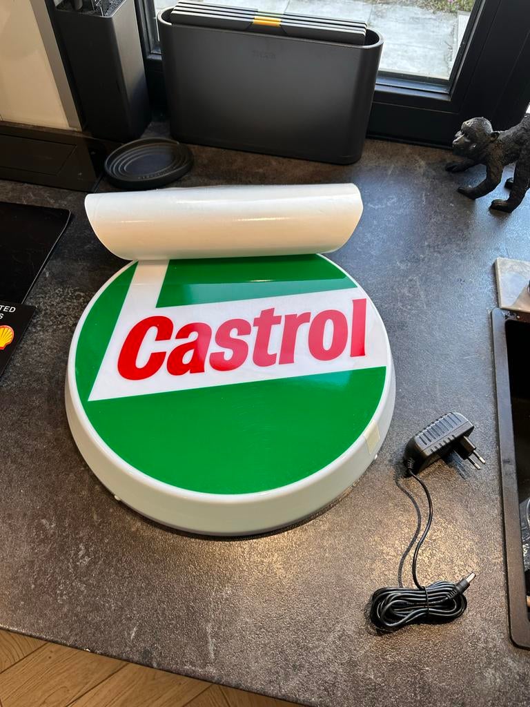Castrol LED lichtbord, Ophalen of Verzenden, Gebruikt, Lichtbak of (neon) lamp