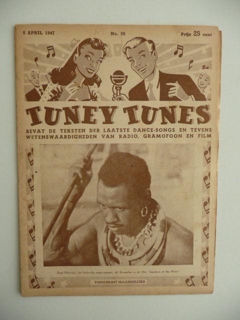 Vintage tijdschrift TUNEY TUNES - No. 39 van 5 april 1947, Ophalen of Verzenden, 1940 tot 1960, Nederland, Tijdschrift