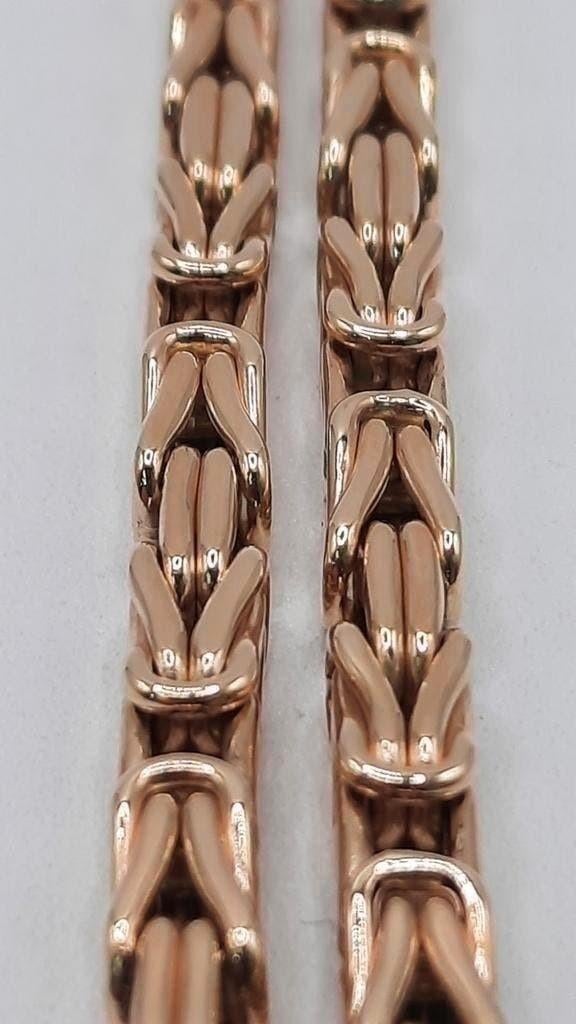 gouden Koningsketting 14kt, Www.bredajuwelier.nl, Nieuw, Ophalen of Verzenden, Www.bredajuwelier.nl