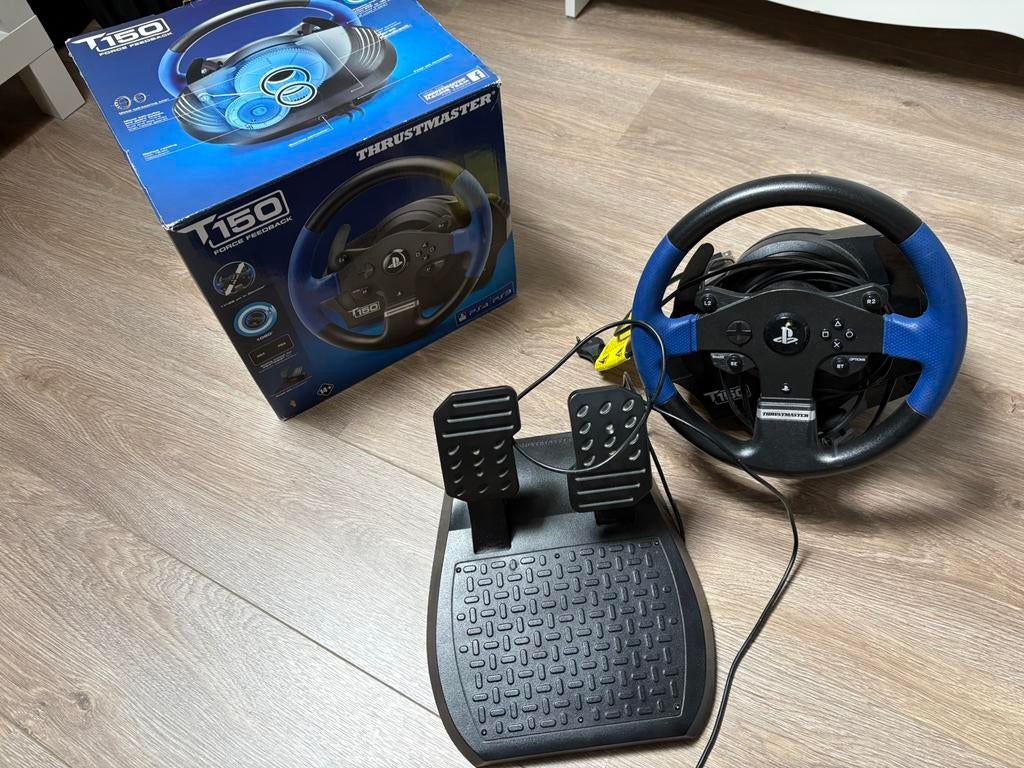 Trustmaster T150 Force Feedback PC/PS4/PS5/XBOX Met doos, Spelcomputers en Games, Spelcomputers | Sony PlayStation Consoles | Accessoires