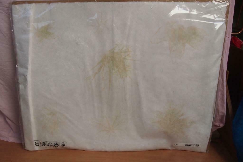 IKEA Fanby leuke vellen van rijstpapier met bladeren - nieuw, Ophalen, 50 tot 75 cm, Nieuw, Schilderij
