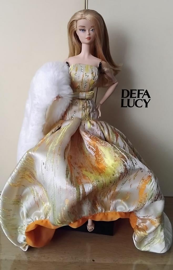 Barbie Silkstone Restyled in Gold & Orange JHD Fashion, Ophalen of Verzenden, Nieuw