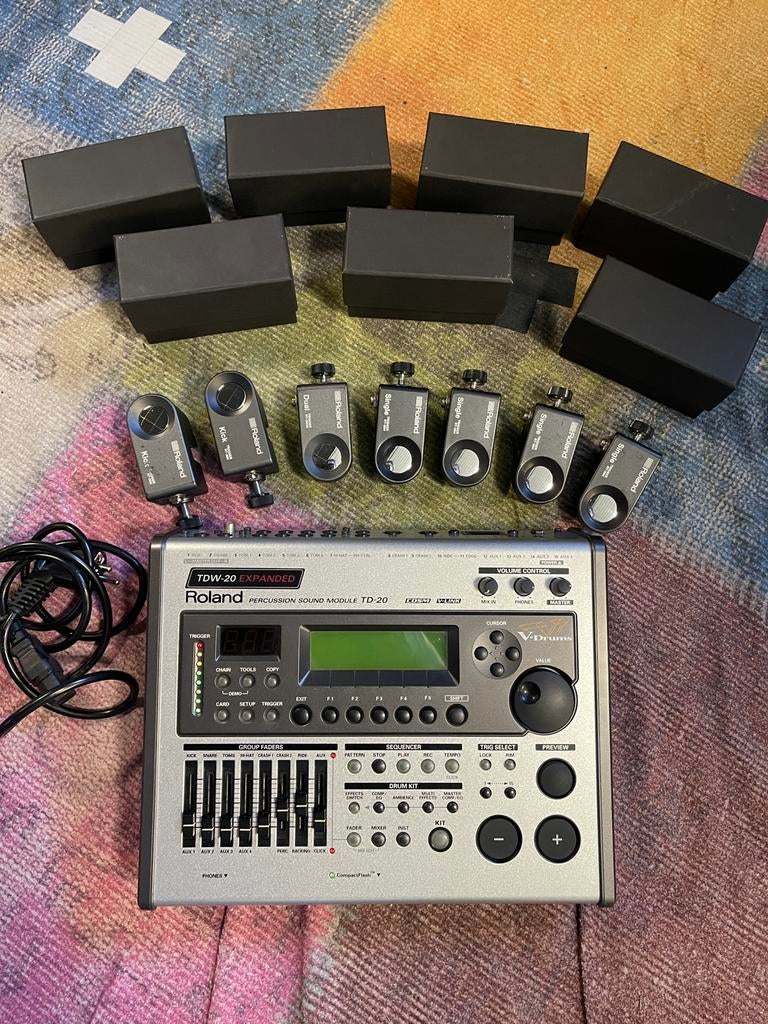 Roland TD20 met triggers, Muziek en Instrumenten, Drumstellen en Slagwerk, Ophalen of Verzenden, Zo goed als nieuw, Roland
