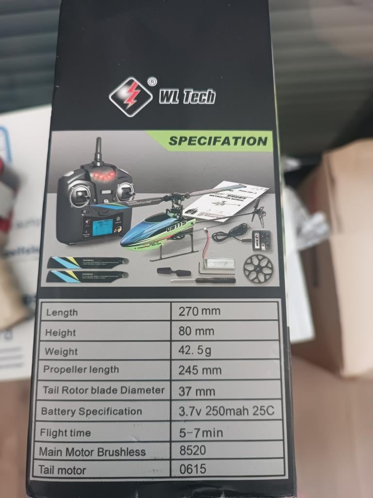 WL Tech V911S RC Helikopter - Nieuw in doos, Elektro, RTF (Ready to Fly), Helikopter, Nieuw