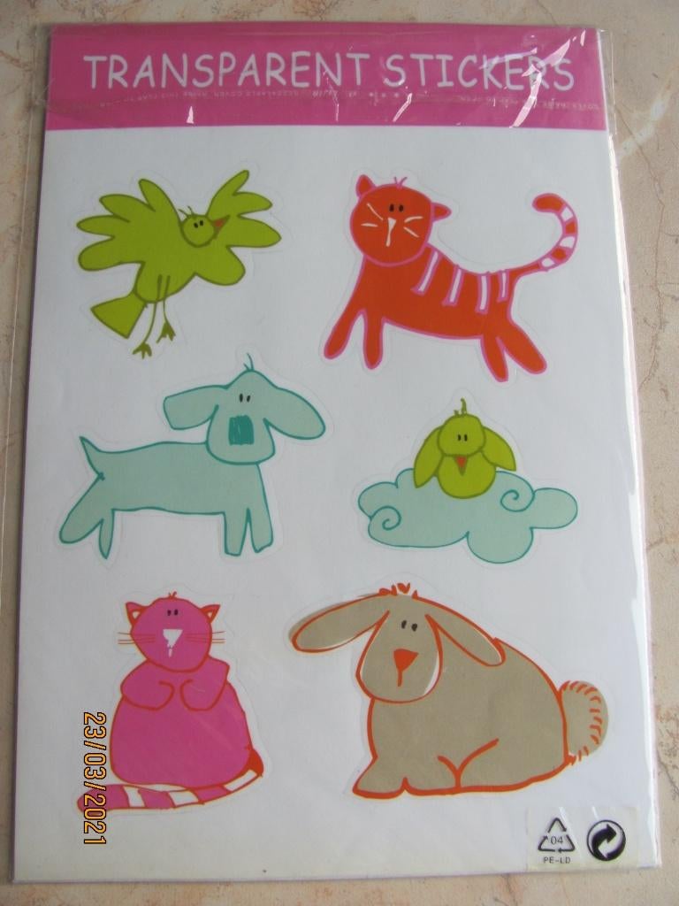 NIEUW verpakking grote STICKER set HEMA 11 x vrolijke DIEREN, Ophalen of Verzenden, Nieuw, Overige typen