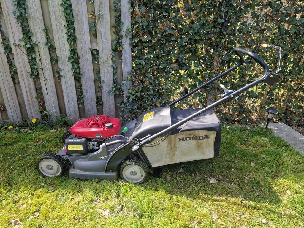 Honda HRX 476 Benzine Grasmaaier met Opvangzak, Ophalen, Cirkelmaaier, Honda, Gebruikt