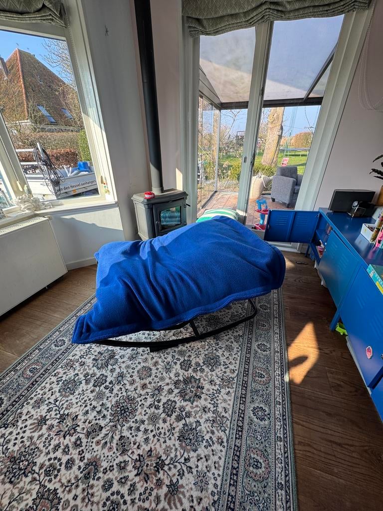 Fatboy Original Slim Teddy zitzak kobalt blauw, Ophalen, Gebruikt, Blauw, Zitzak