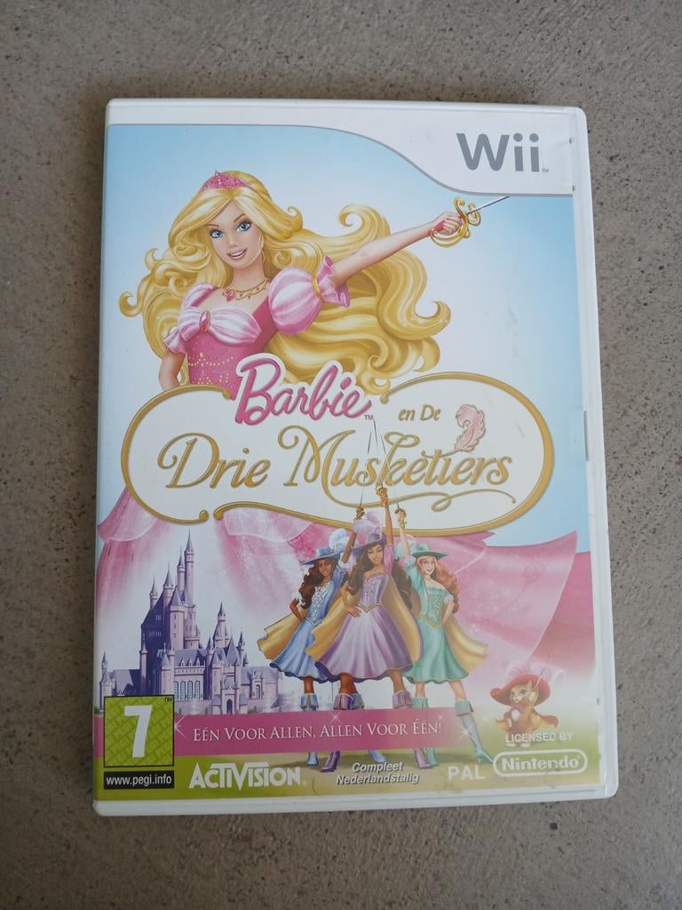Wii Barbie en de drie musketiers, 1 speler, Ophalen of Verzenden, Zo goed als nieuw, Vanaf 3 jaar