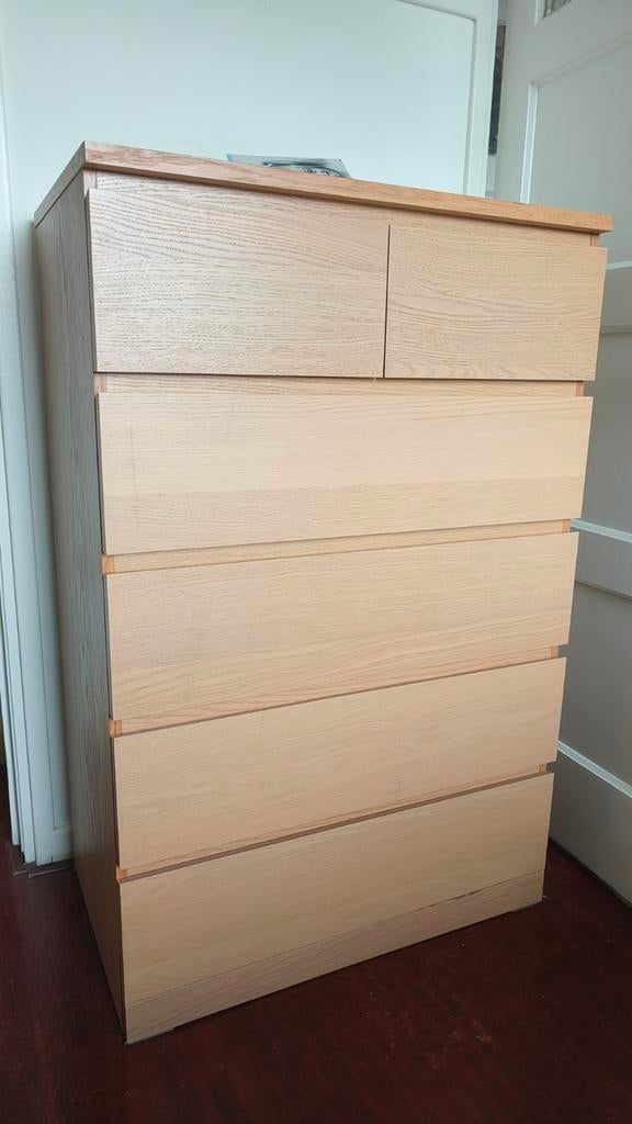 IKEA Malm ladekast met 6 laden in zeer goede conditie, Huis en Inrichting, Kasten | Ladekasten, 5 laden of meer, 100 tot 150 cm