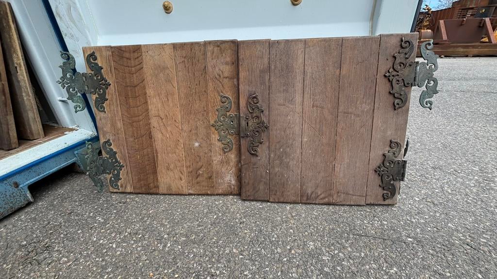 Antieke eiken deurtjes, Ophalen of Verzenden