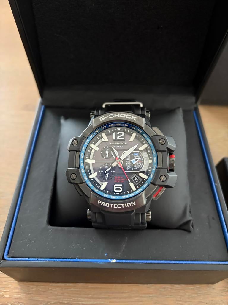 Casio G-shock GPW 1000, Sieraden, Tassen en Uiterlijk, Horloges | Heren, Casio, Kunststof, Gebruikt, Polshorloge