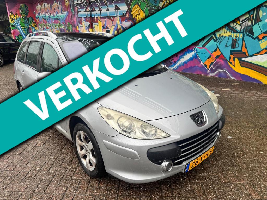 Peugeot 307 SW 1.6-16V Premium panoramadak airco nieuw accu, Stof, Gebruikt, Metallic lak, 4 cilinders