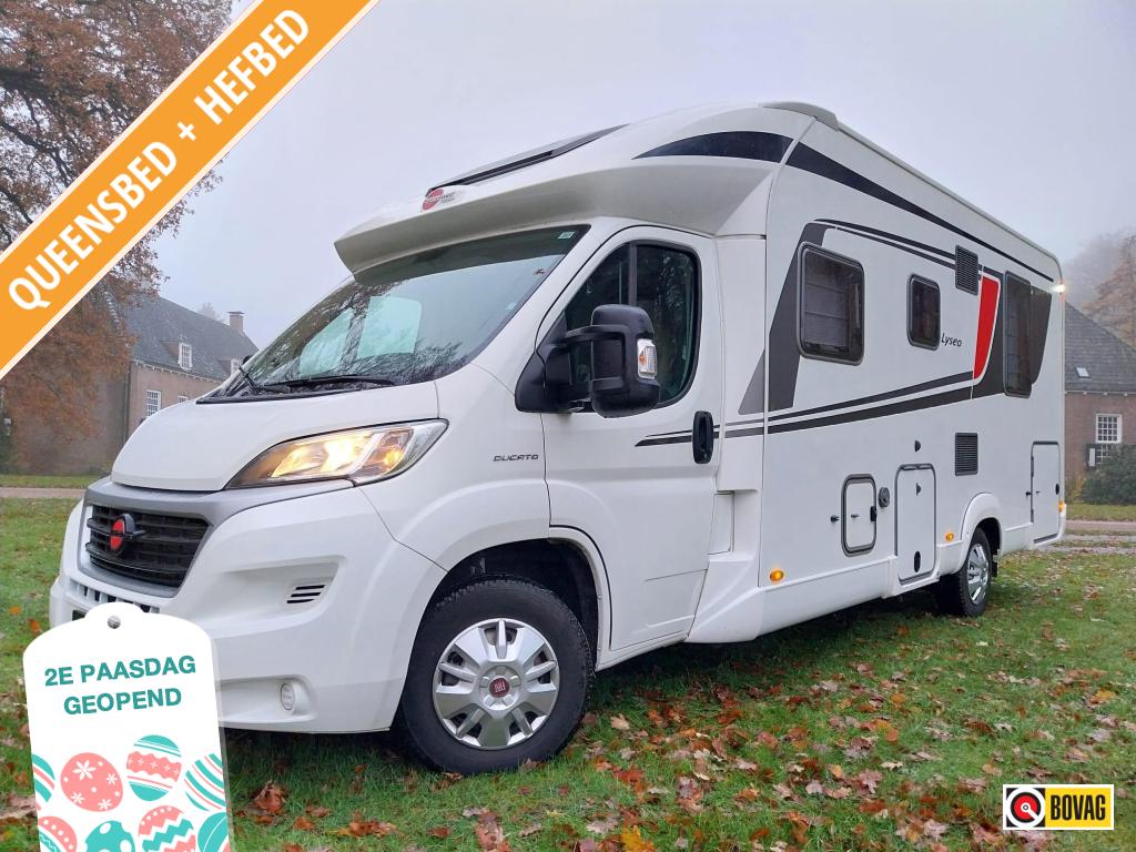 Luxe Bürstner Lyseo 734 TD me, Caravans en Kamperen, Niet ingevuld, Koelkast, Ringverwarming, Fiat