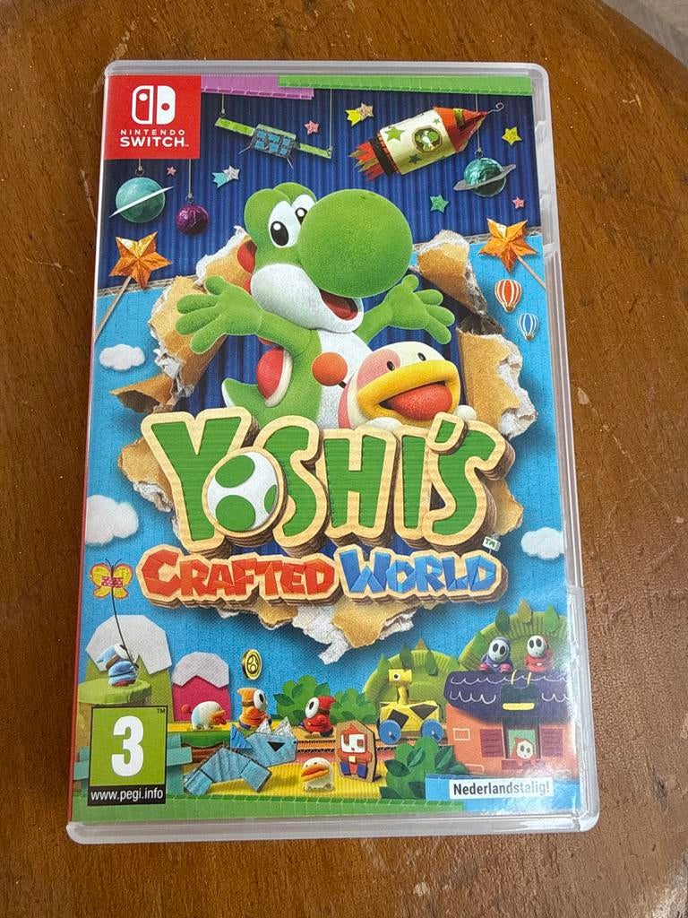 NINTENDO SWITCH game Yoshi's Crafted World (Nederlandstalig), 2 spelers, Eén computer, Ophalen of Verzenden, Zo goed als nieuw