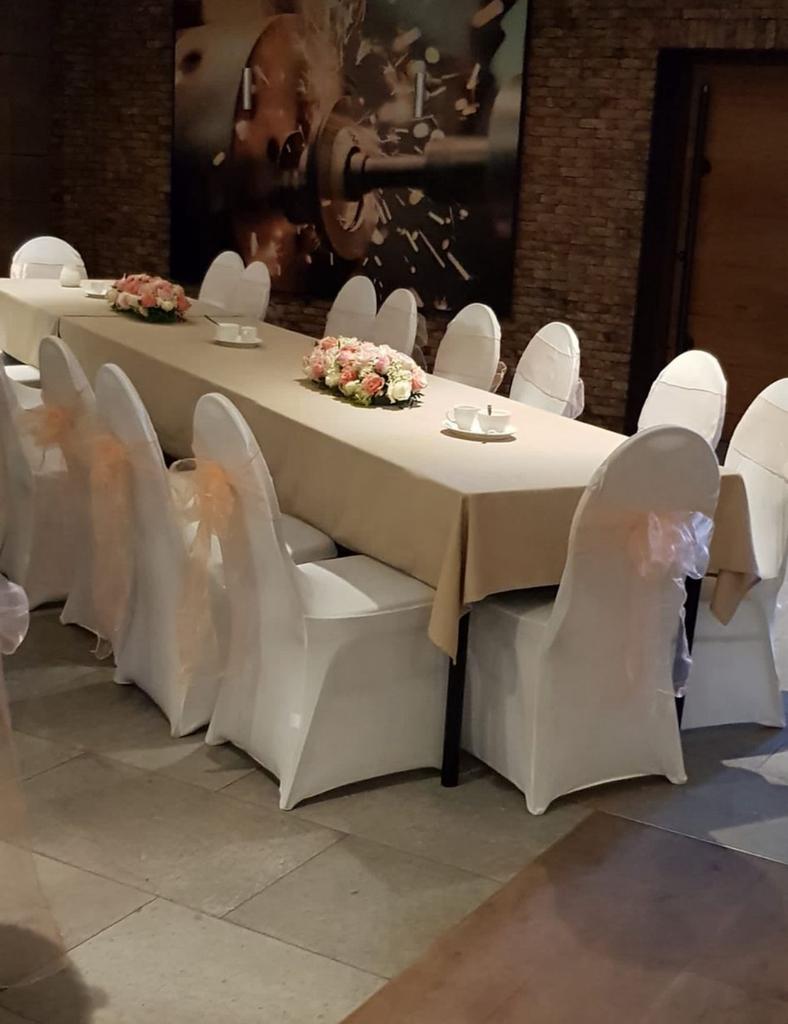 Te koop stoelhoezen met lint 200 stuks, Ophalen, Gebruikt, Overige