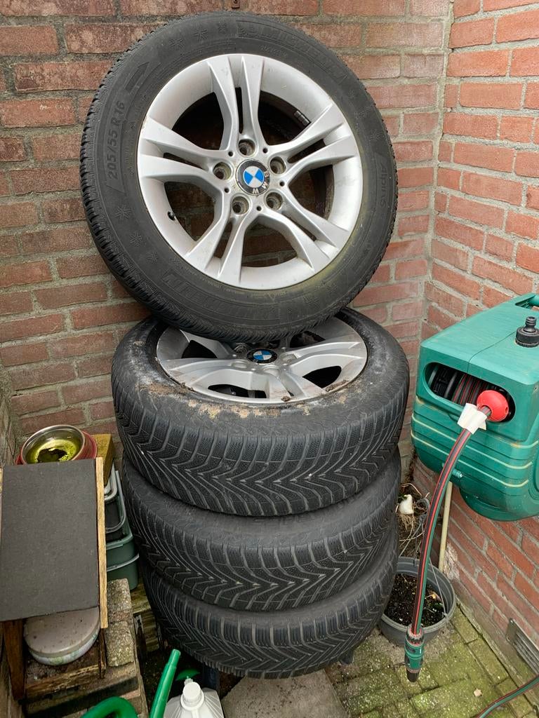 BMW Winterset Wielen 205/55 R16, Auto-onderdelen, Banden en Velgen, Ophalen, Gebruikt, 16 inch, Banden en Velgen