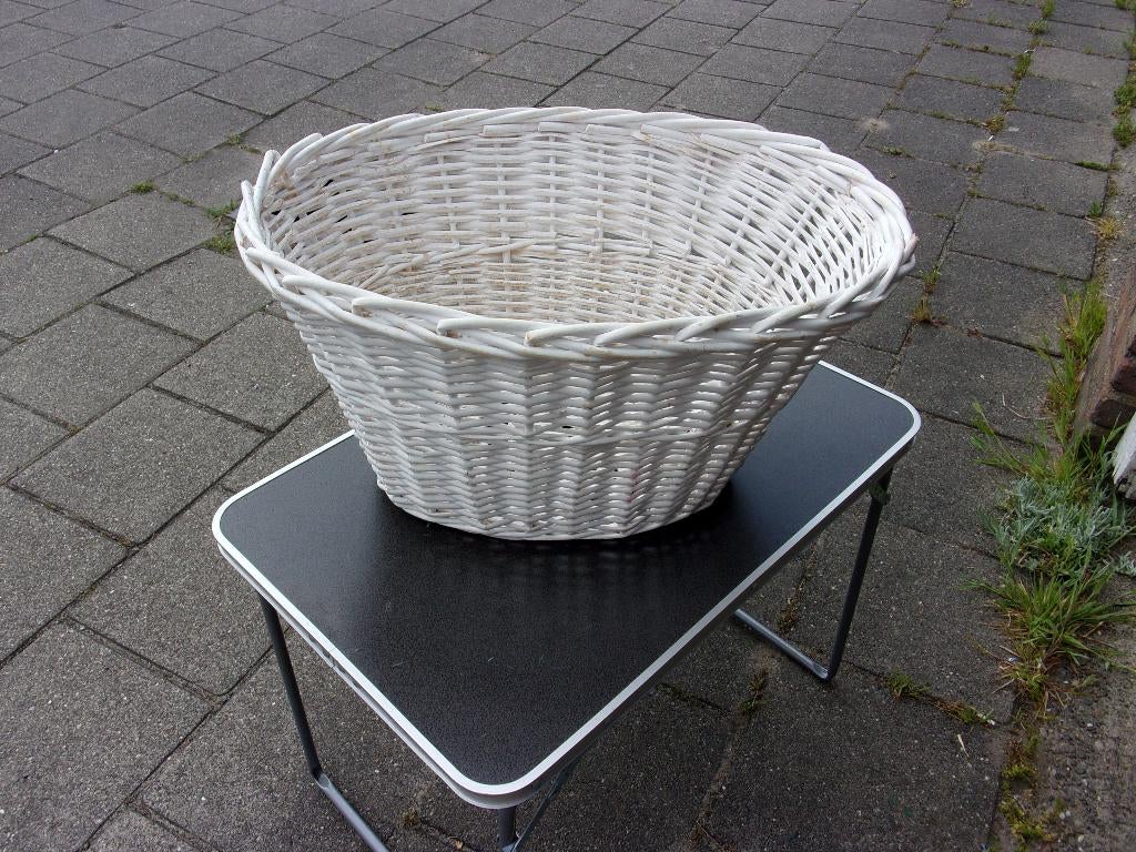 witte mand, Ophalen, Mand, Rond, Zo goed als nieuw