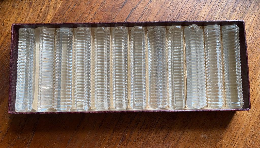 Glazen messenleggers, Ophalen of Verzenden