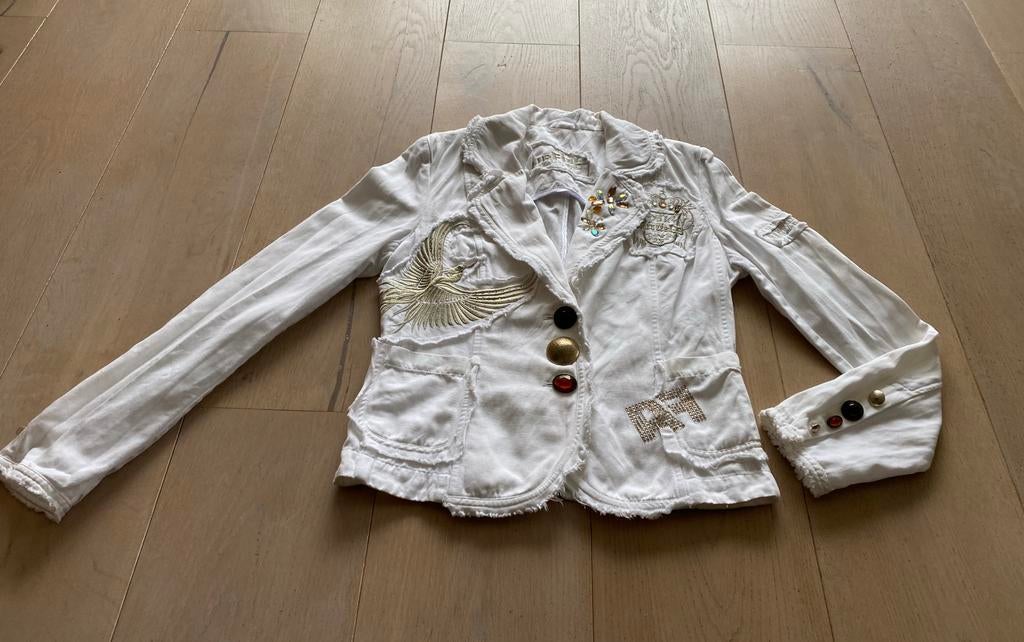 Airfield 38 nieuwstaat, Kleding | Dames, Jasjes, Kostuums en Pakken, Maat 38/40 (M), Wit, Ophalen of Verzenden, Zo goed als nieuw