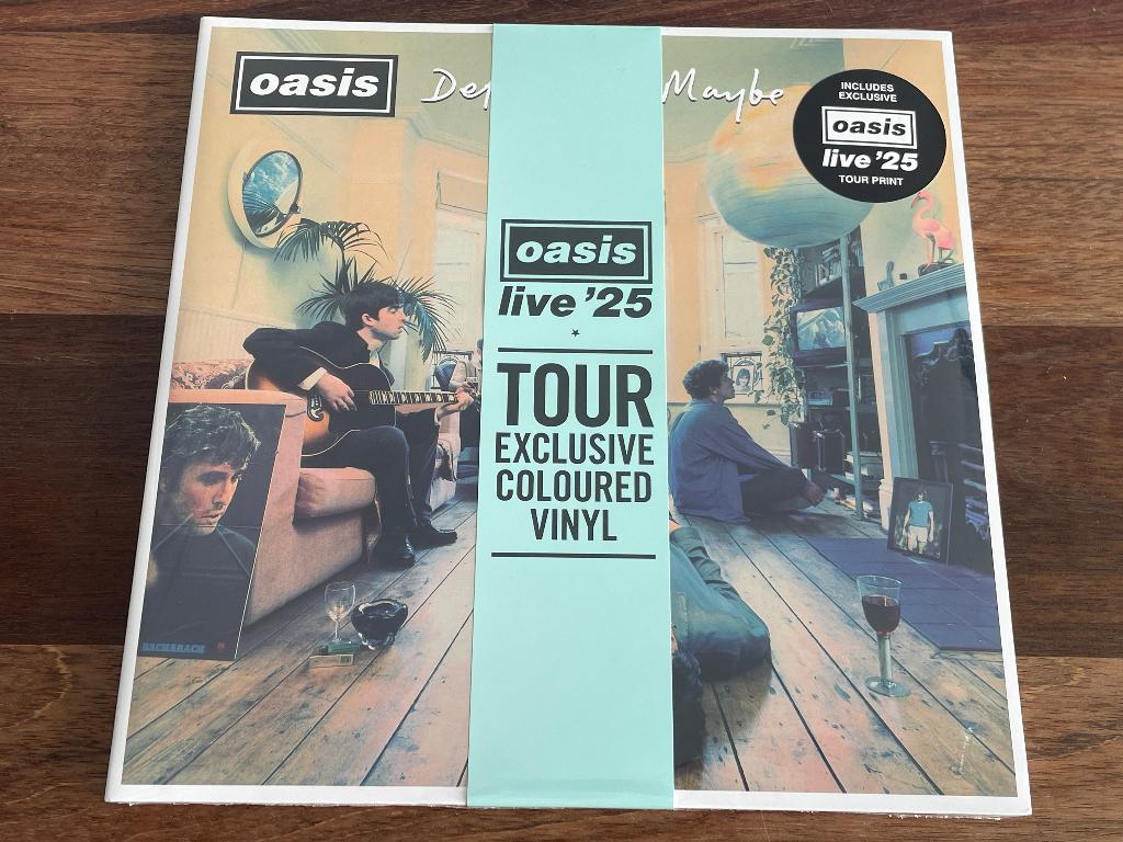 Vinyl 2LP+PRINT Oasis Definitely Maybe 2025 Tour Edition NEW, Geseald, 2020 tot heden, Ophalen of Verzenden, 12 inch