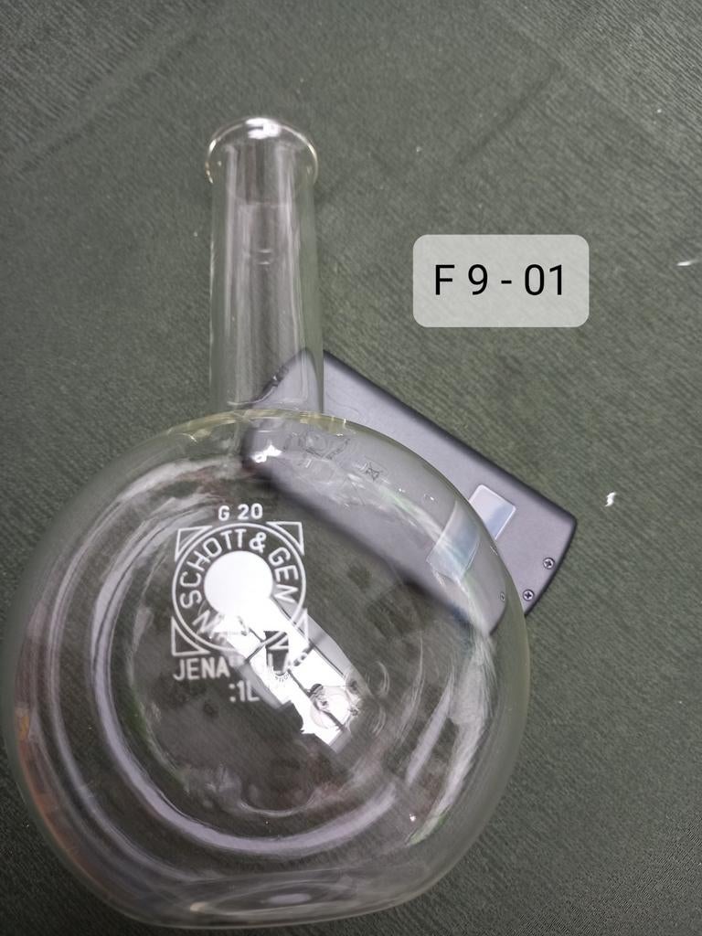 F9 serie: Laboratoriumglas, Glazen kolf van JENA glas., Verzamelen, Ophalen of Verzenden, Gebruikt, Overige typen