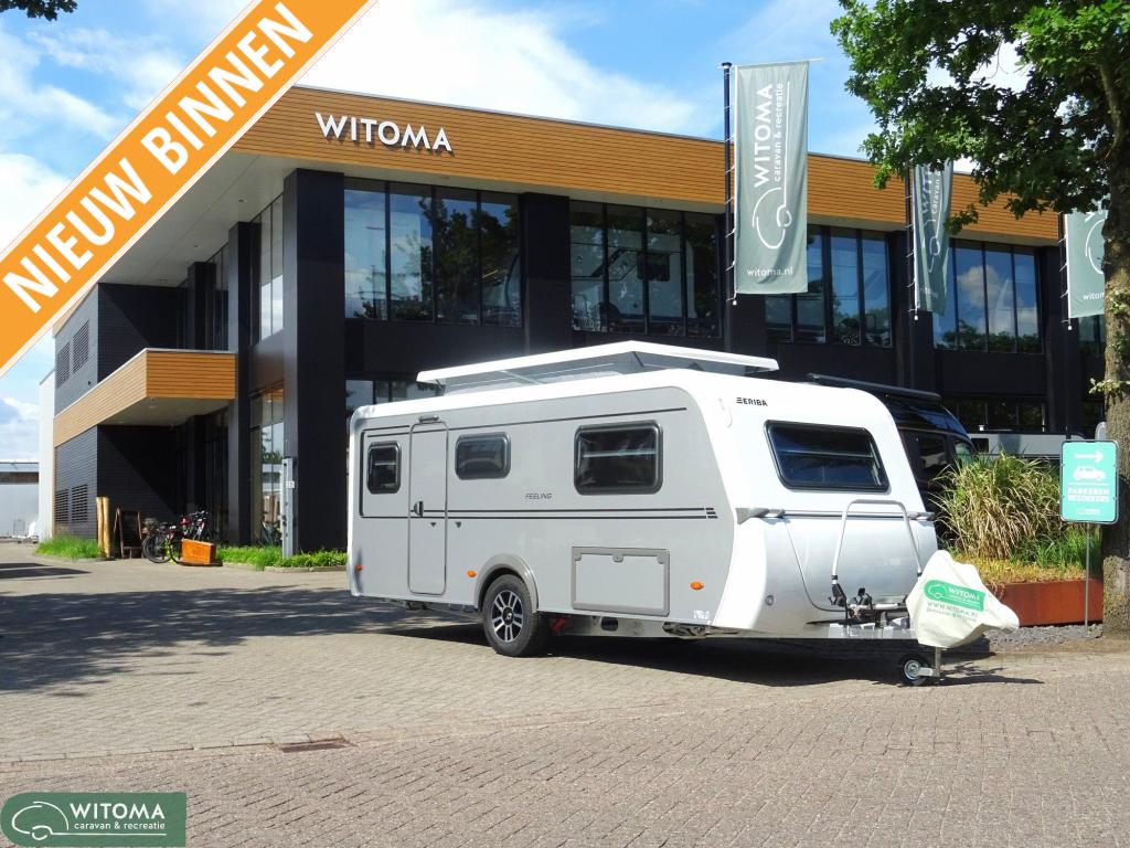 Eriba Feeling 470 Enkelbedden, Caravans en Kamperen, Standaardzit, Schokbreker, Bedrijf, 5 tot 6 meter