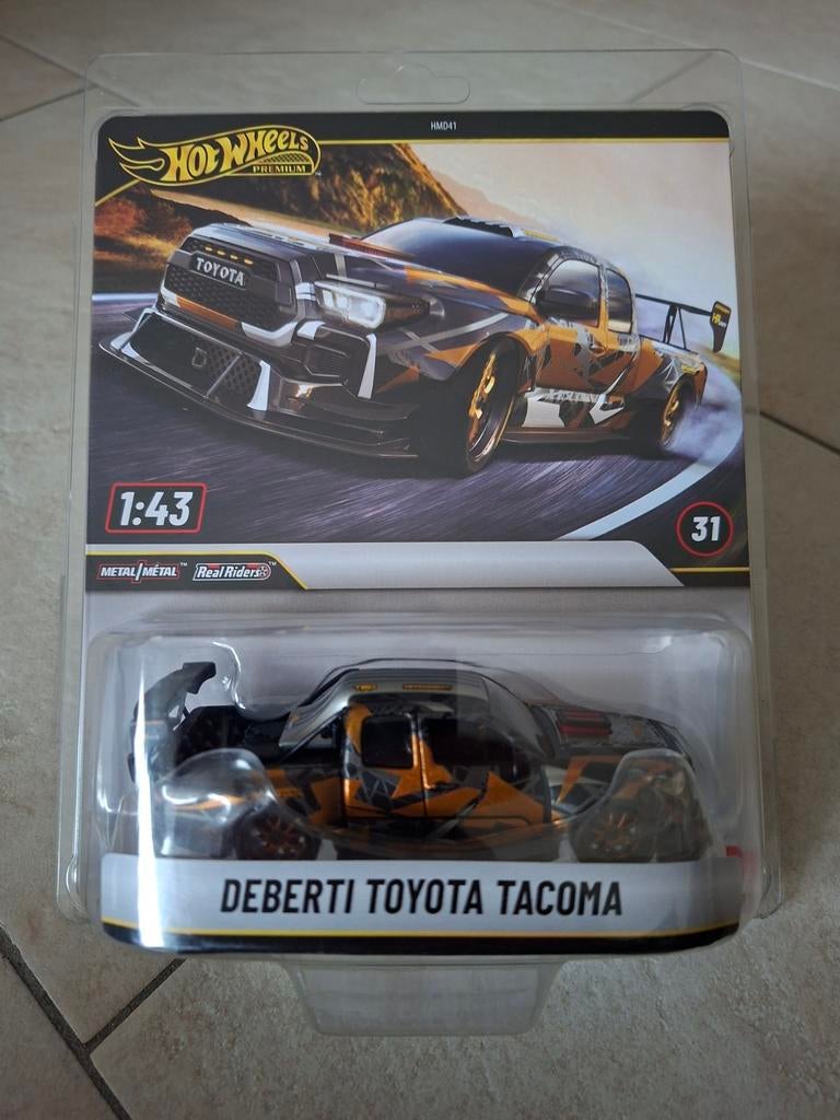 Hot Wheels Premium 1/43 Deberti Toyota Tacoma, Ophalen of Verzenden, Nieuw, Auto